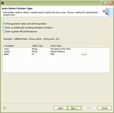 Connect to Data Service Wizard